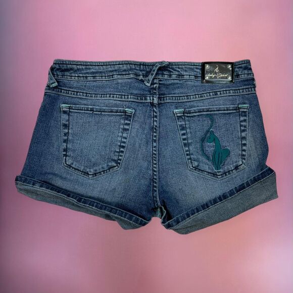 Vintage Y2K 2000s Baby Phat mcbling denim shorts🎀 - Picture 1 of 8